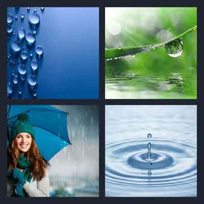 4-pics-1-word-water-drops-blue-wall-leaf-girl-with-umbrella-hat-gloves-2