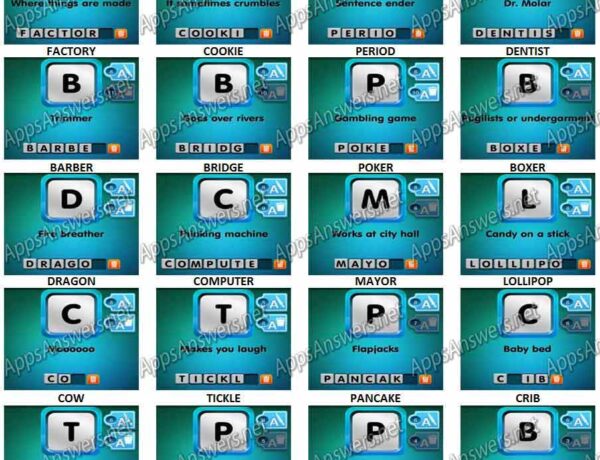 One Clue Answers Level 201 220 5417494