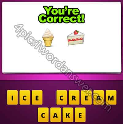 Emoji Ice Cream Cone And Cake 4114012